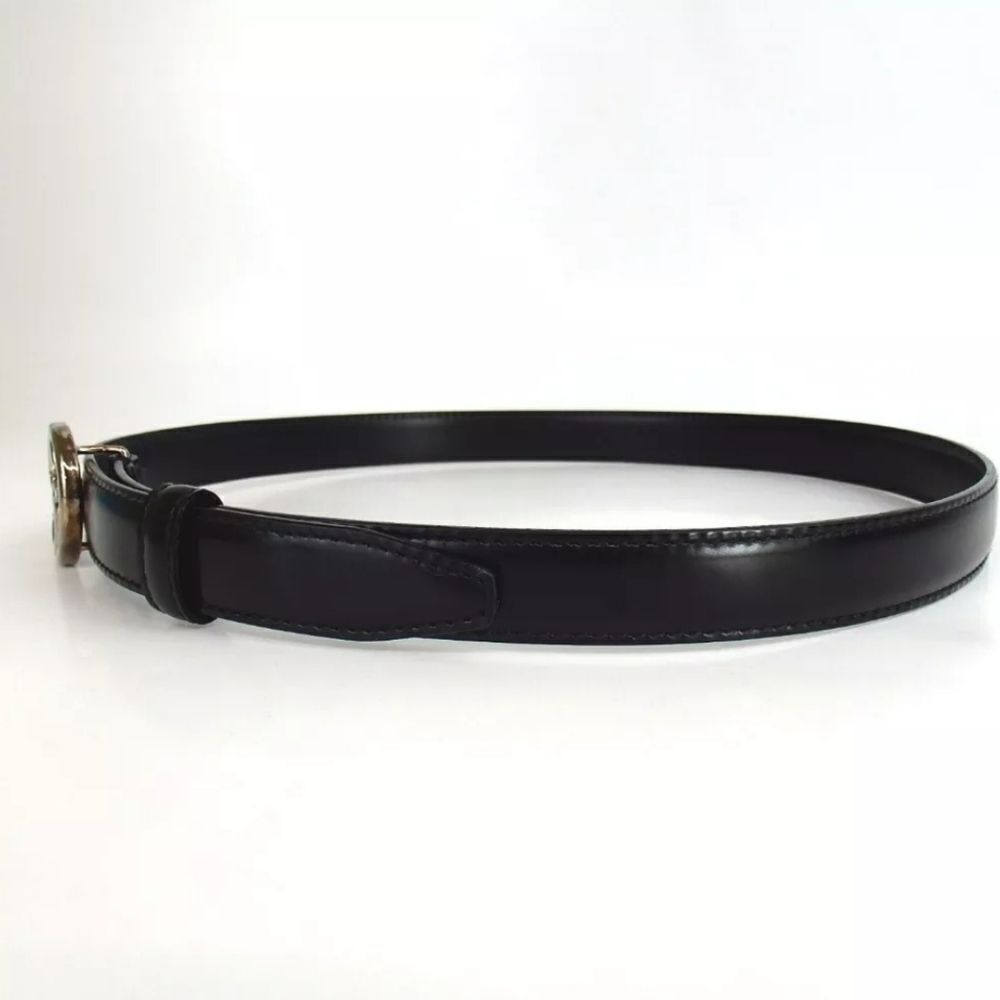 Authentic GUCCI 036.2194.0980.5 Interlocking Small GG 70/28 Leather Belt [Used] - Picture 3 of 12
